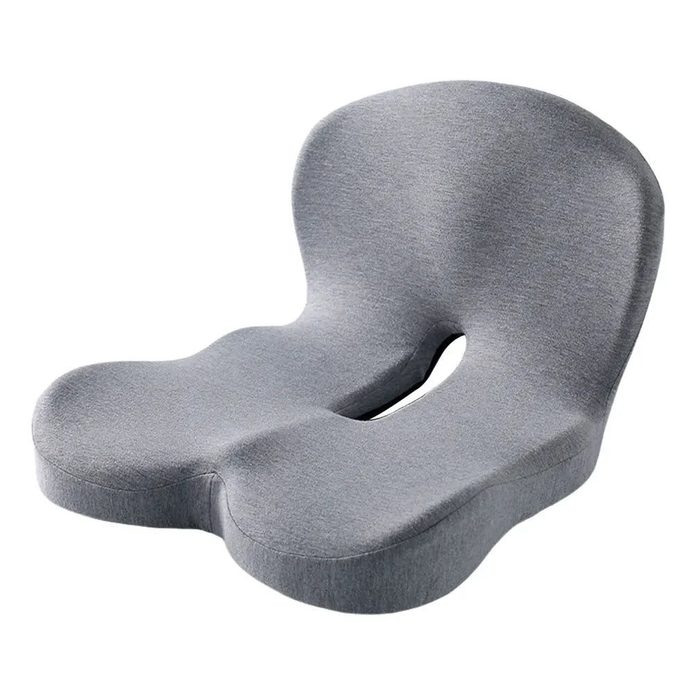 Memory Foam L-Shaped Integrated Seat Cushion with Lumbar Support Office Chair Cushion for Car Truck Desk Gaming Chair