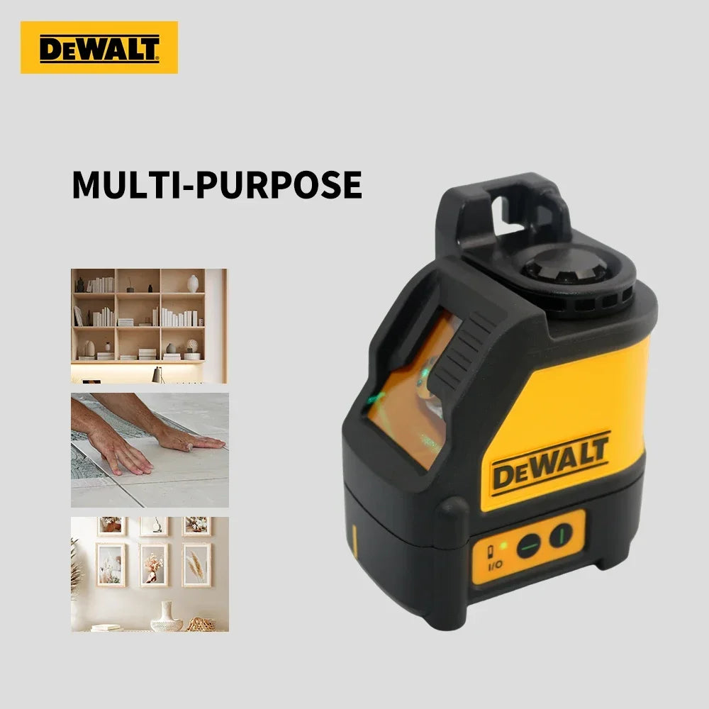 DeWalt DW088CG Green Laser Level Two Line Automatic Leveling High Precision Horizontal and Vertical Marking