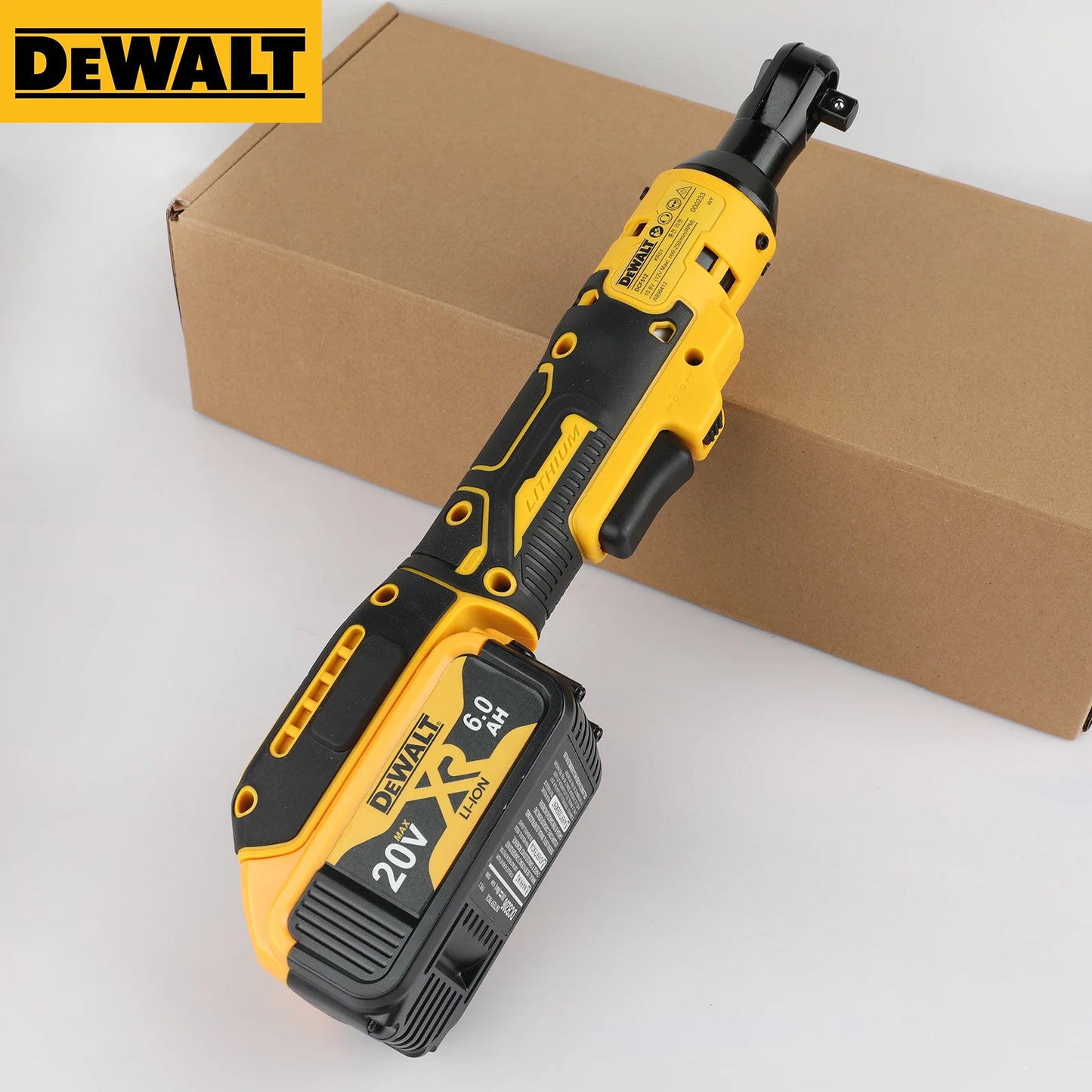 Dewalt 20V Brushless Motor Right Angle Wrench 512 95N High Torque 2500RPM Compact Ratchet for Car Maintenance