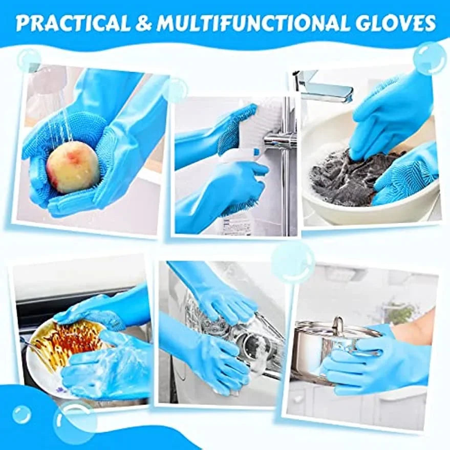 Pet Grooming Bathing Gloves Dog Cat Bathing Shampoo Scrubber
