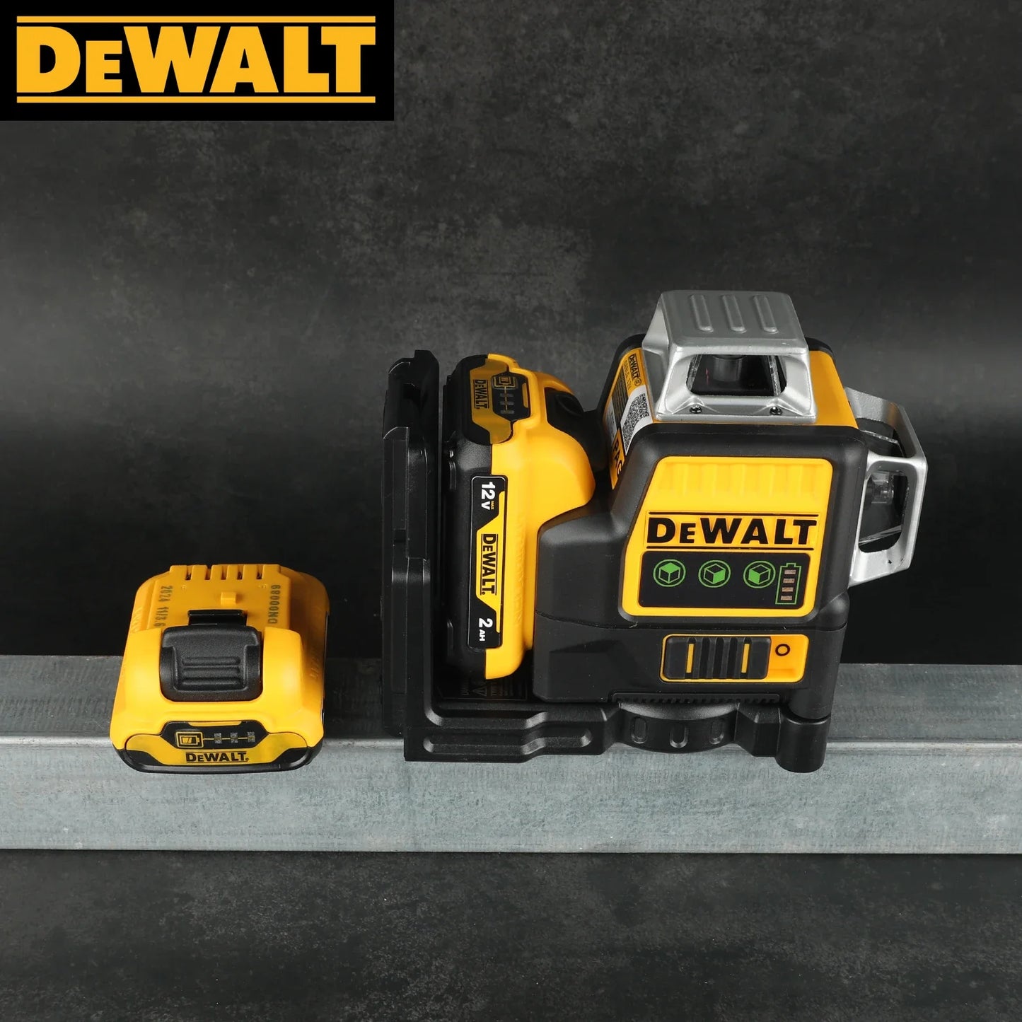 2025 New Dewalt DW089LG 3 Sides 360 Degree Vertical 12V Lithium Battery 12 Lines Laser Level 360 Horizontal Green Meter Outdoor