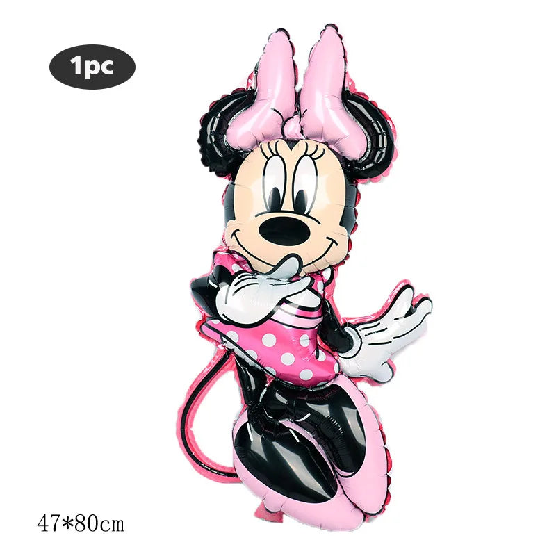 Minnie Mouse Birthday Party Decoration Girls Disposable Tableware Balloon Cups Plates Tablecloth Baby Shower Party Supplies