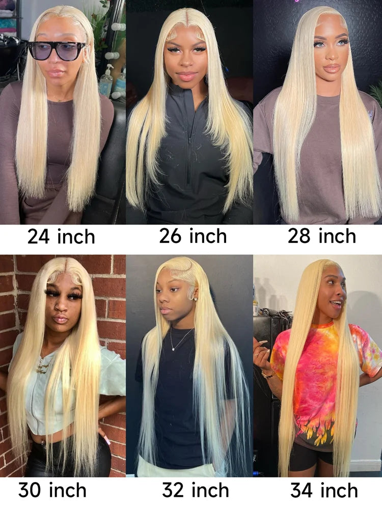 613 Honey Blonde Brazilian Hair Weave Bundle 8 To 40 Inch Straight Remy Human Hair