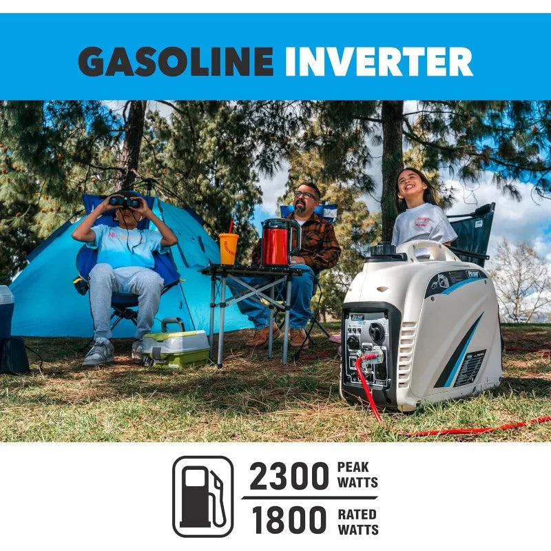 2300 Watt Portable Super Quiet Gas Powered Inverter Generator with USB Outlet and Parallel Capability CARB Compliant