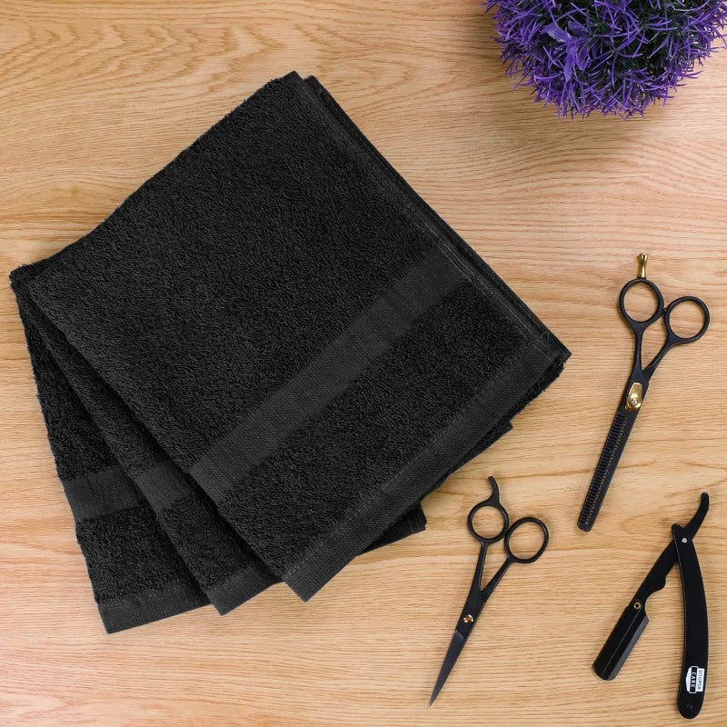 Salon Towel, Pack of 24, Not Bleach Proof, 16 by 27 Inches, Highly Absorbent Cotton Towels for Hand, Gym, Beauty,
