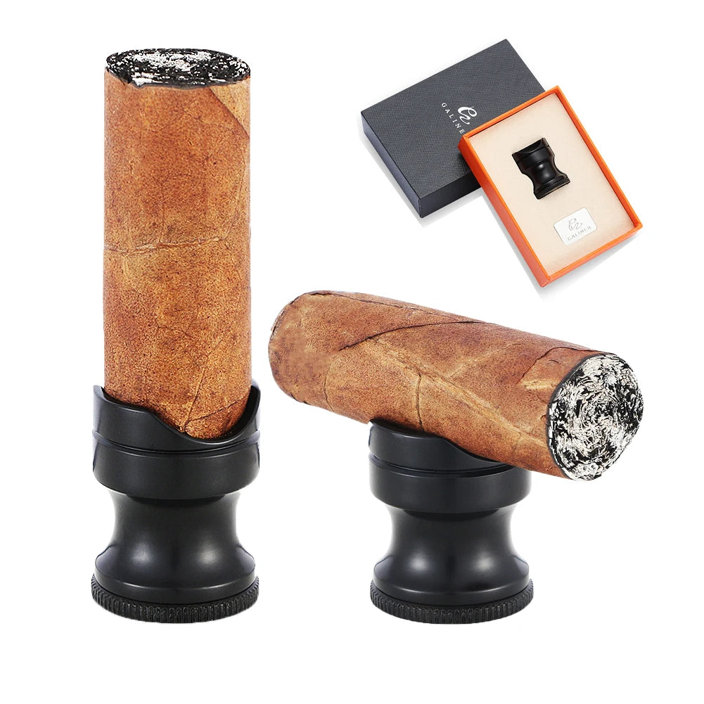 Galiner Travel Cigar Rest Holder for Size Cigars Smoking Accessories Gadgets for Men Cigar Punch Cutter Stand