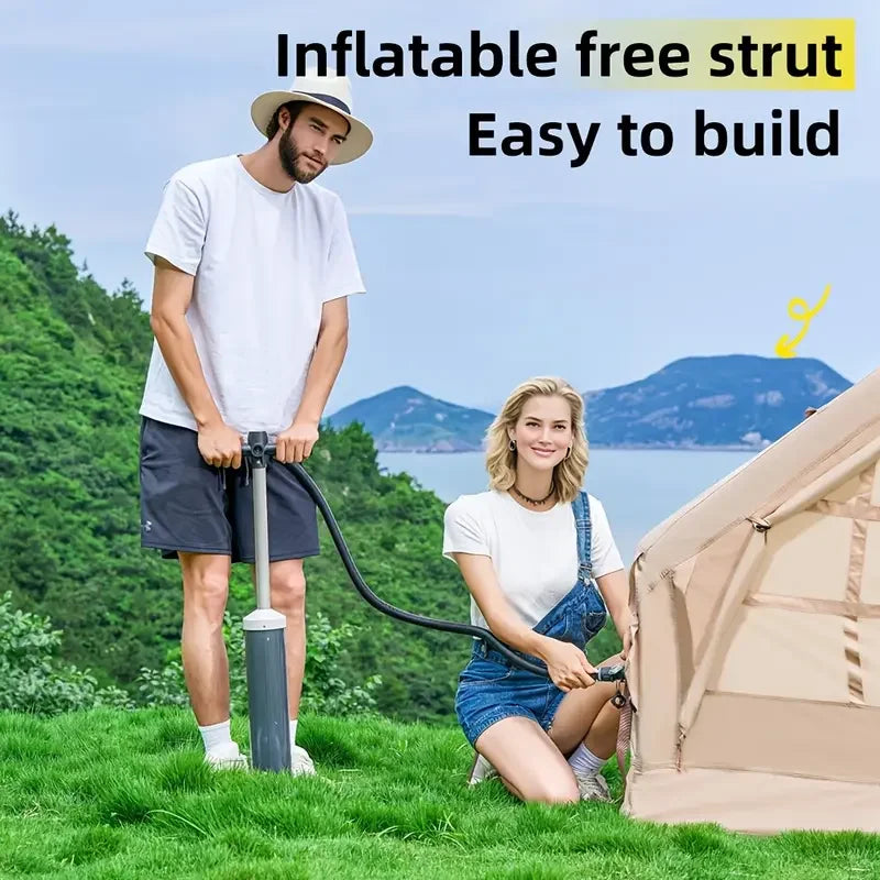 129 Square Feets Inflatable Camping Tent for 8-10 People