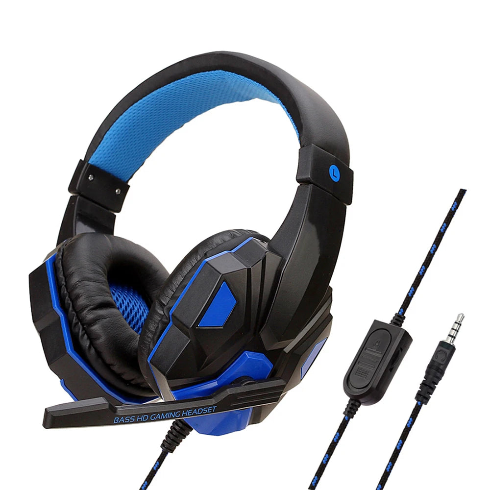 Wired Gaming Headset for PS4 PS5 Xbox Smartphone and PC 120 Degree Adjustable with Noise Cancelling Microphone