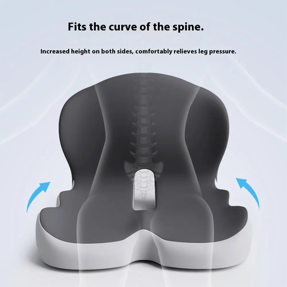Memory Foam L-Shaped Integrated Seat Cushion with Lumbar Support Office Chair Cushion for Car Truck Desk Gaming Chair