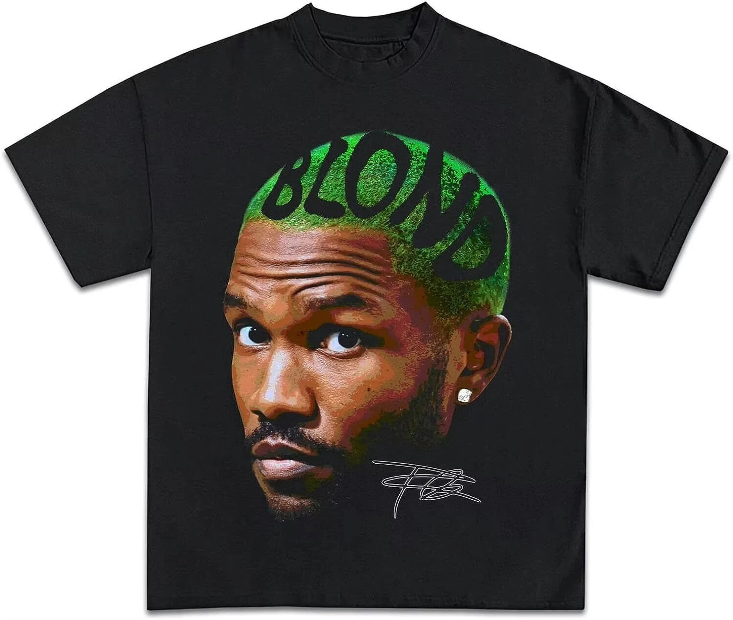 Frank Ocean Shirt Rap Tee Blonds Album Graphic Cotton Tee
