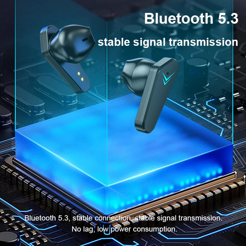 Bluetooth Earphones TWS Gaming Earbuds Wireless Headphones with Mic Bass Audio Sound 9D Stereo HiFi Headset for Xiaomi Lenovo
