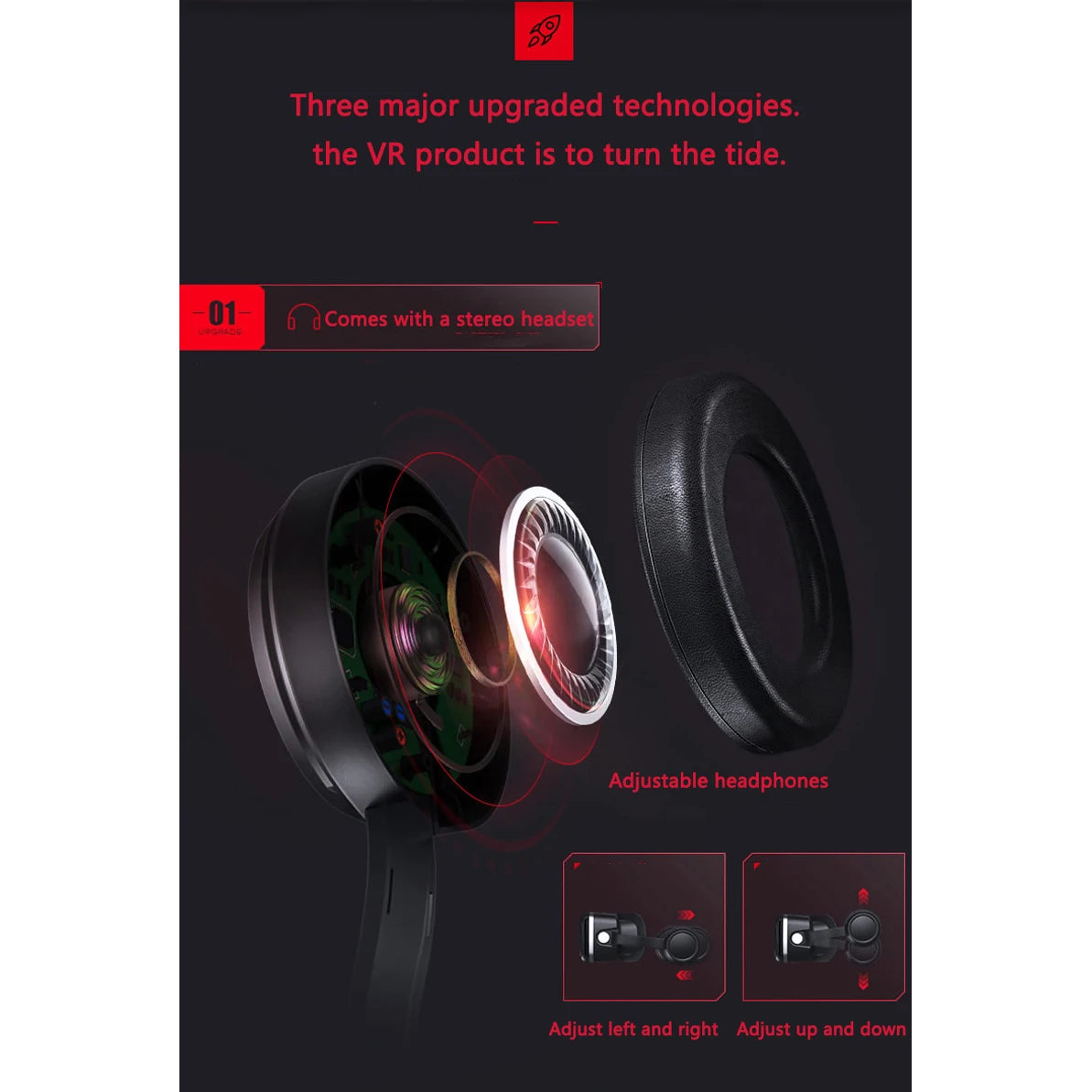 VR Shinecon 10.0 Virtual Reality Glasses for Smartphones 3D Headset Goggles Gaming Binoculars