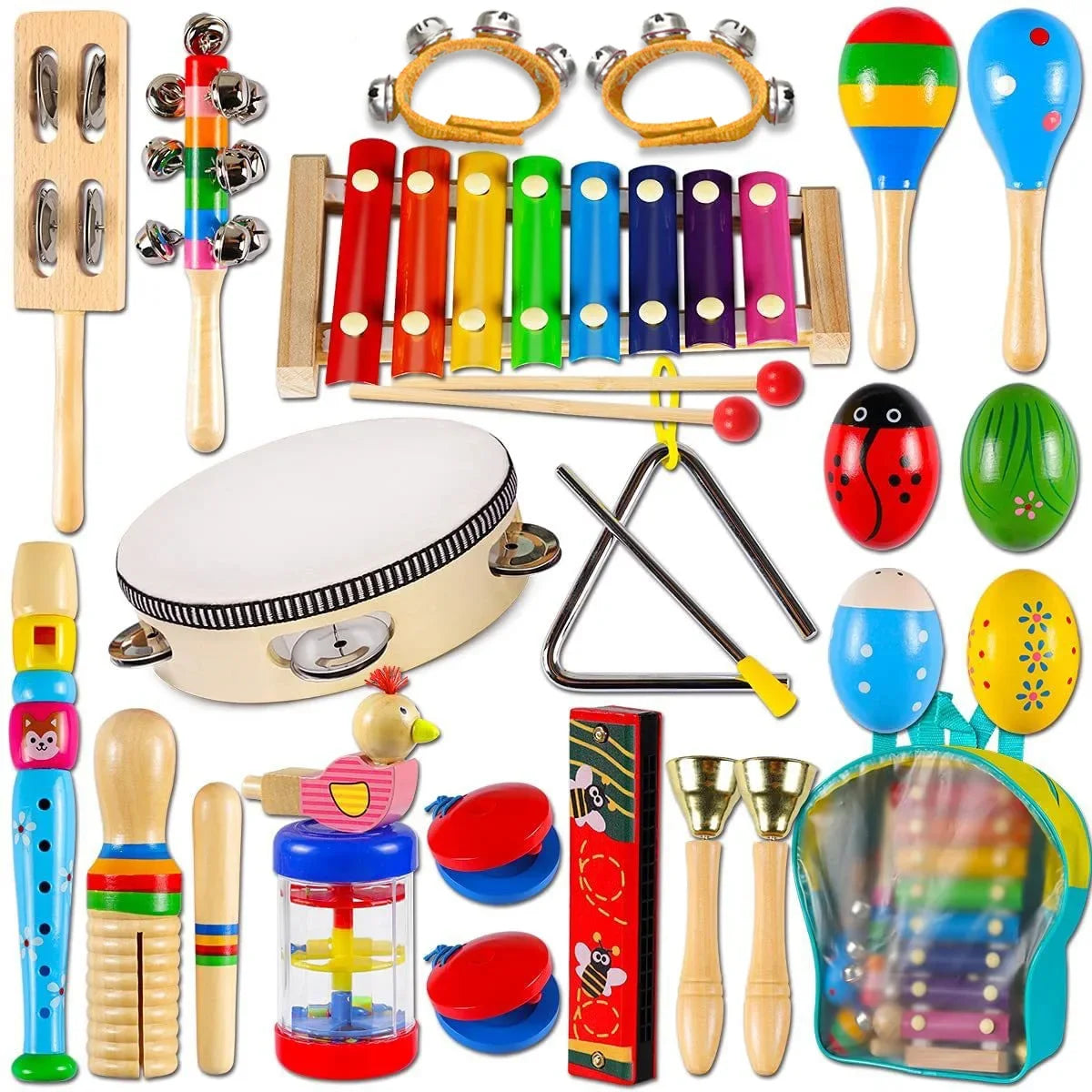 Carl Orff Baby Percussion Instrument Wooden Music Toy For Kids Learning Montessori Gift Creative Development New