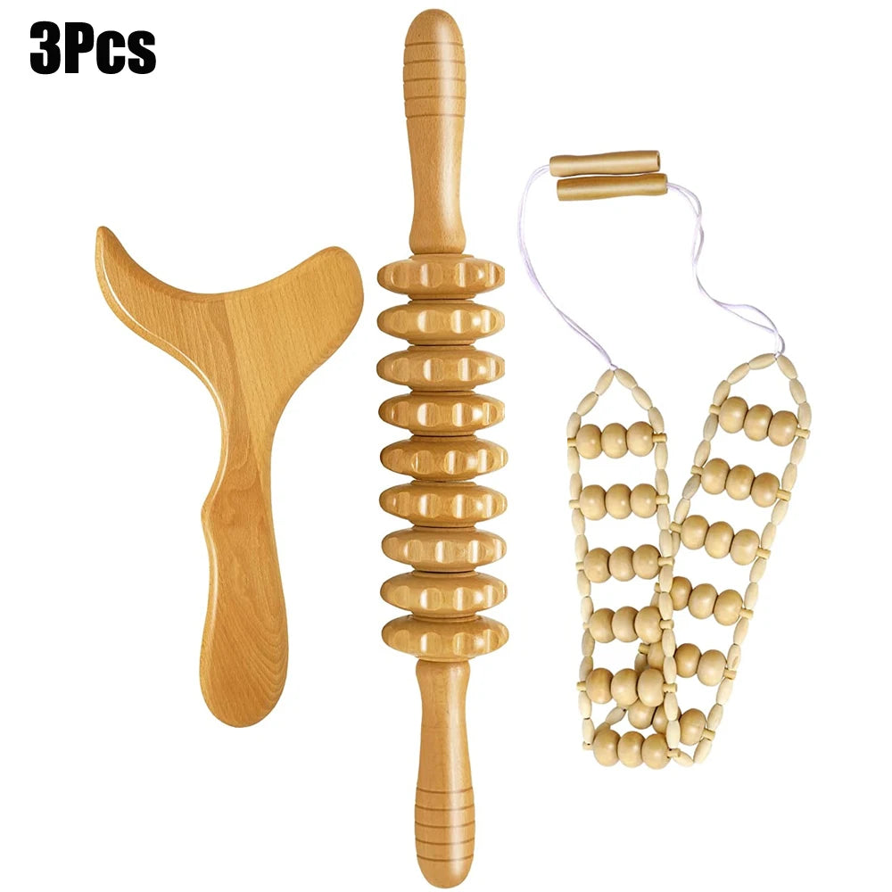 Wood Therapy Massage Tools Lymphatic Drainage Massager Body Sculpting Tools