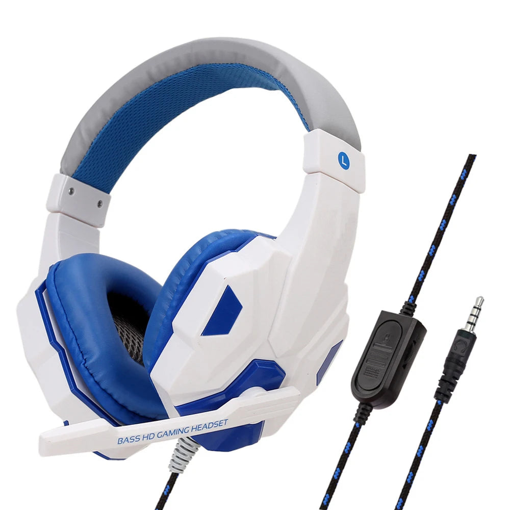 Wired Gaming Headset for PS4 PS5 Xbox Smartphone and PC 120 Degree Adjustable with Noise Cancelling Microphone
