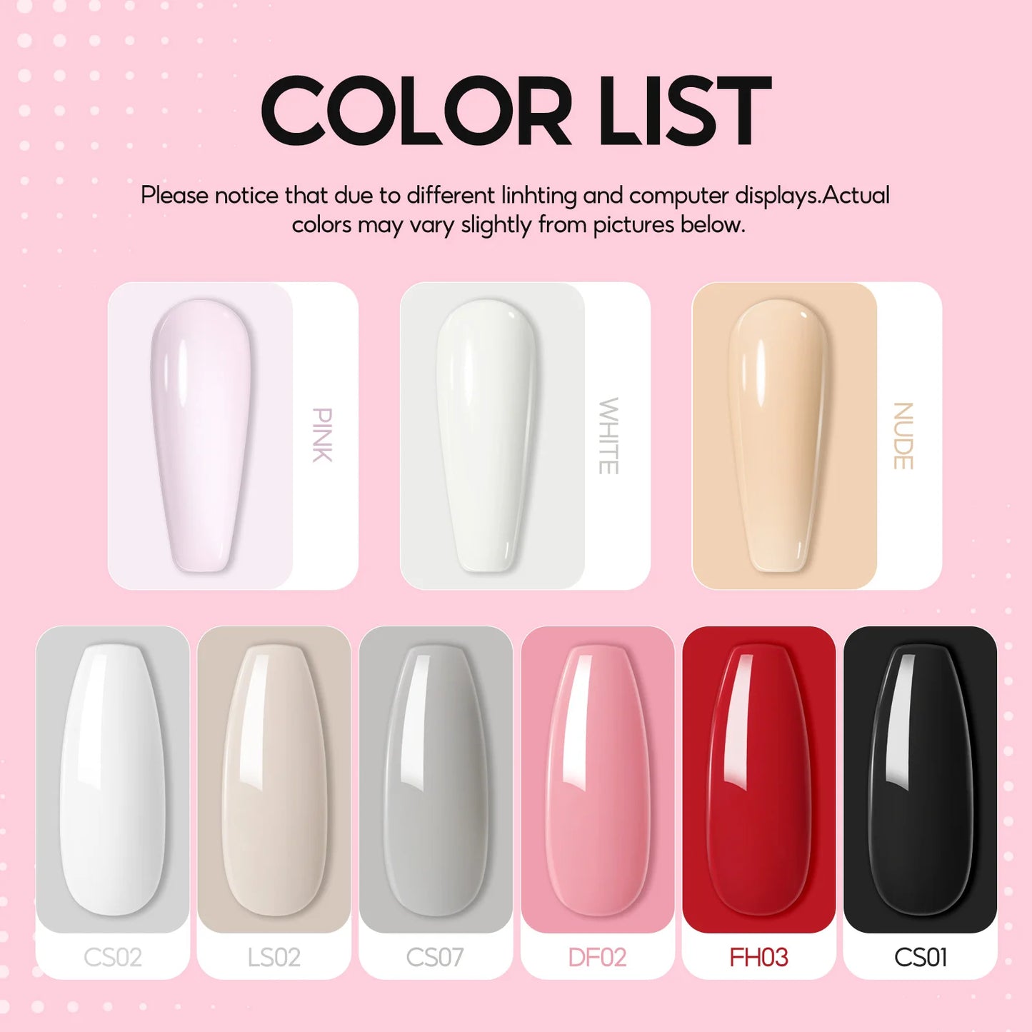 Coscelia Manicure Kits with 6W Nail Lamp Nail Drill Machine and 6PCS 7ML Nail Gel Polish 15ML Clear UV Gel Nail Art Tools