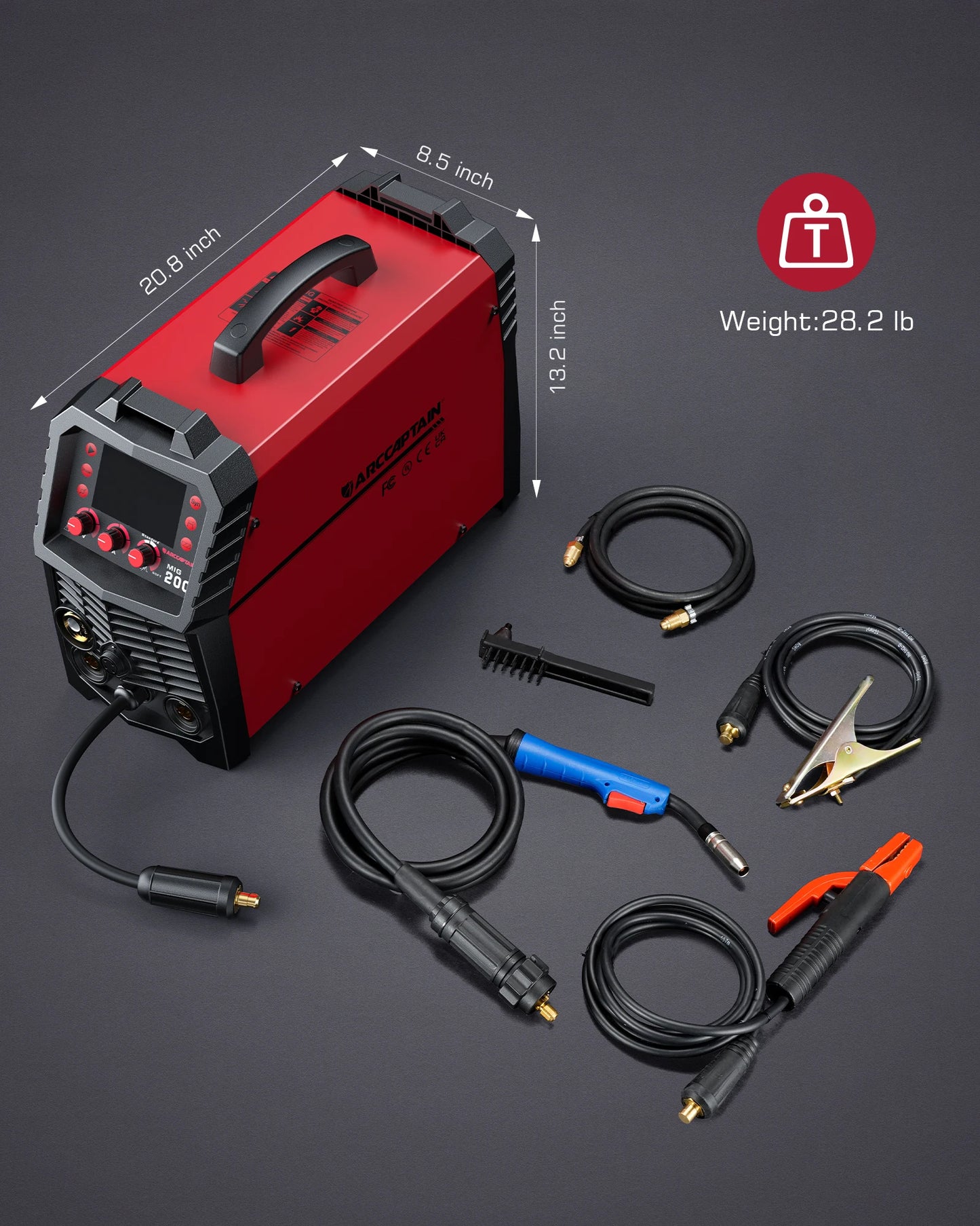 ARCCAPTAIN MIG Welding Welder 6 in 1 110V 220V For Home