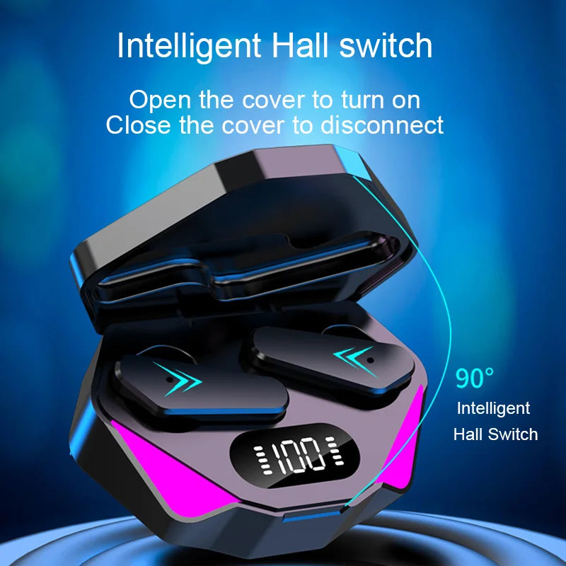 Bluetooth Earphones TWS Gaming Earbuds Wireless Headphones with Mic Bass Audio Sound 9D Stereo HiFi Headset for Xiaomi Lenovo