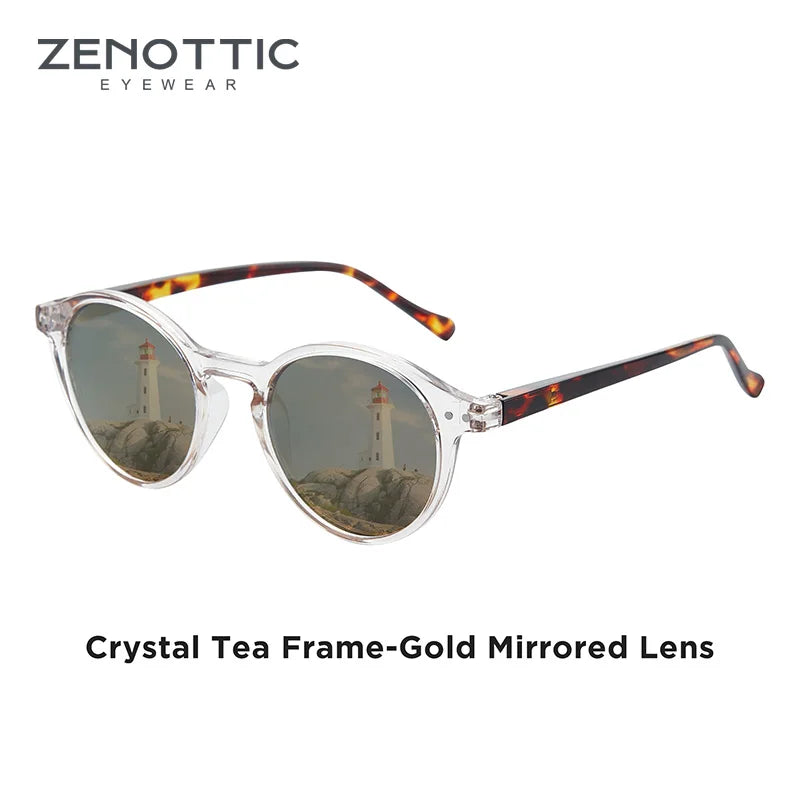 Zenottic Retro Circular Polarized Sunglasses S Size 2024 2025 for Men Women Vintage Small Round UV400 Goggles Shades