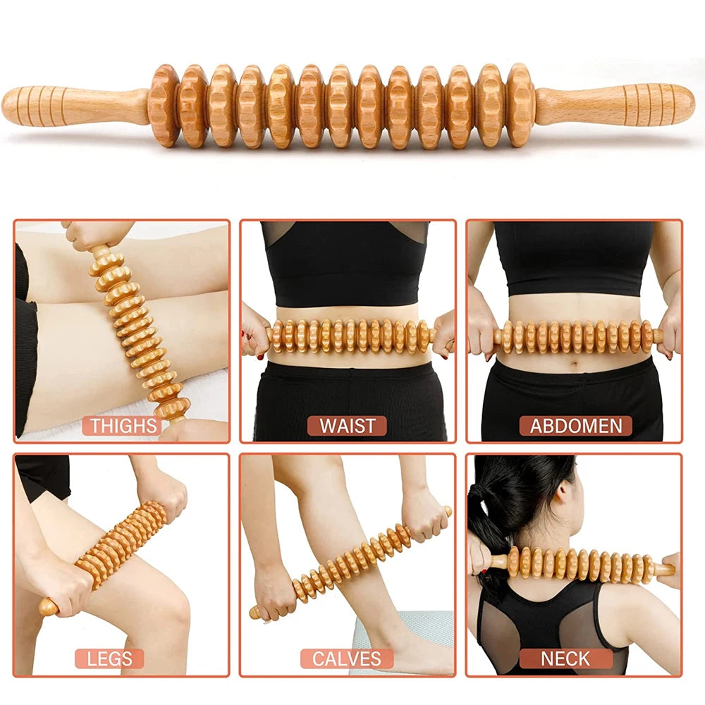 Wood Therapy Massage Tools Lymphatic Drainage Massager Body Sculpting Tools