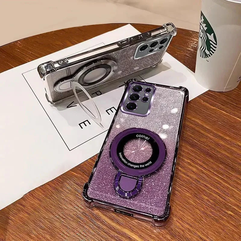 For Oppo Reno 13 Reno13 13F Reno 12 12F Case Shockproof Glitter Bracelet Cover
