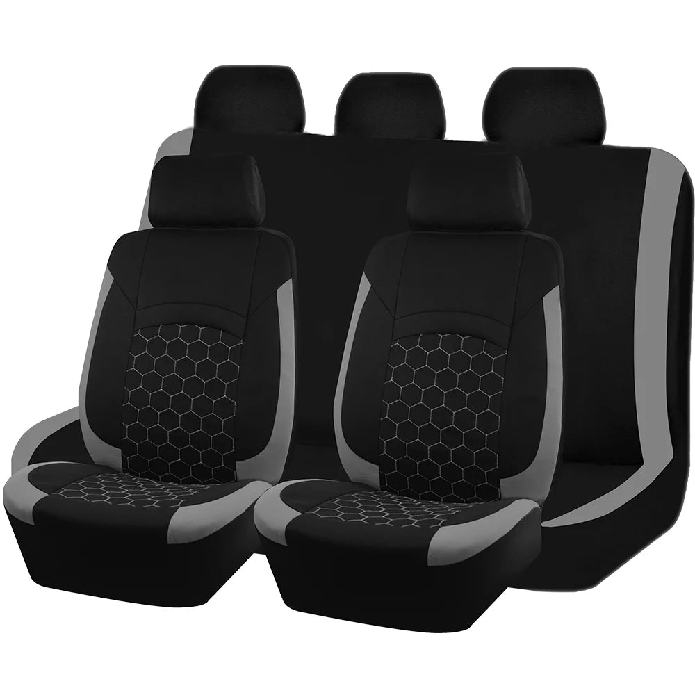 Universal Car Seat Cover Football Pattern Car Accessories Interior Airbag Compatible for Most Car SUV Truck Van
