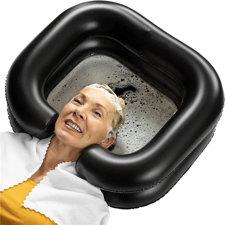 Inflatable Shampoo Basin - Portable Hair Washing Bowl for Bedridden