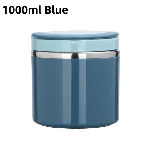 630 Milliliter and 1000 Milliliter Food Thermal Jar Insulated Soup Cup Thermos Containers Stainless Steel Lunch Box for School Children