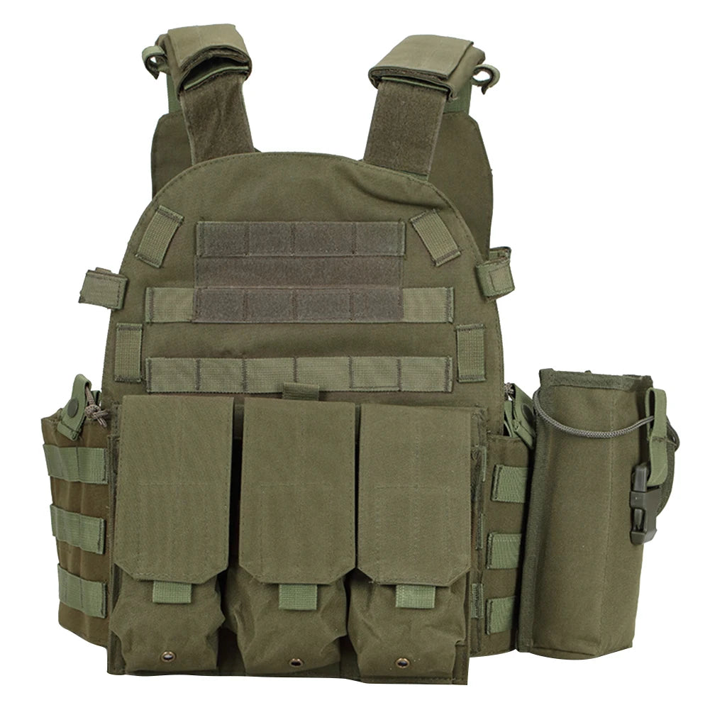 Nylon Tactical Vest Body Armor Hunting Carrier Airsoft Accessories CS Combat MOLLE Camo Military Army Vest for Outdoor Use