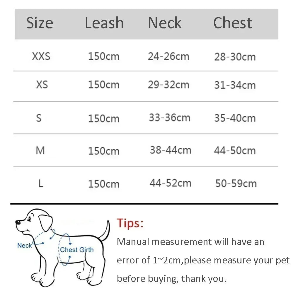 Vest Walking Traction Rope Cat Harness with Reflective Strip
