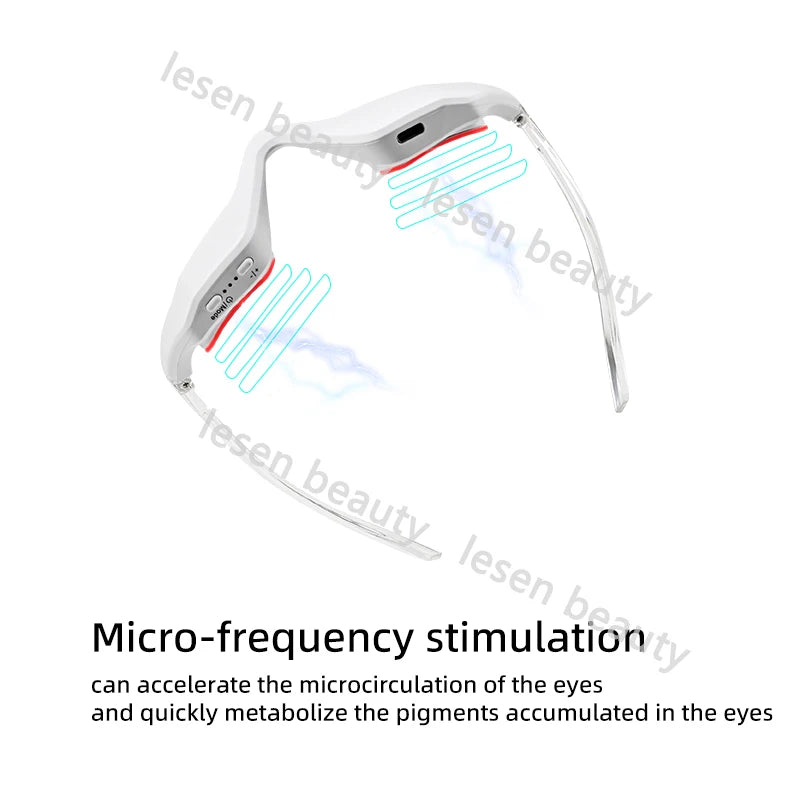 3D Smart EMS Micro Current Pulse Red Light Therapy Eye Massager for Fatigue Relief and Wrinkle Reduction