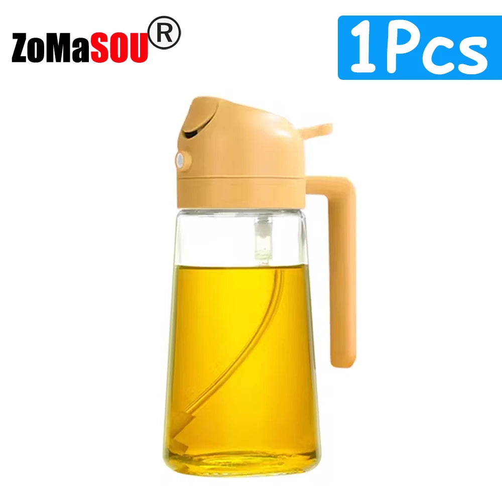 1-4Pc 2-in-1 Sprayer Pourer Oil Empty Bottle Dispenser