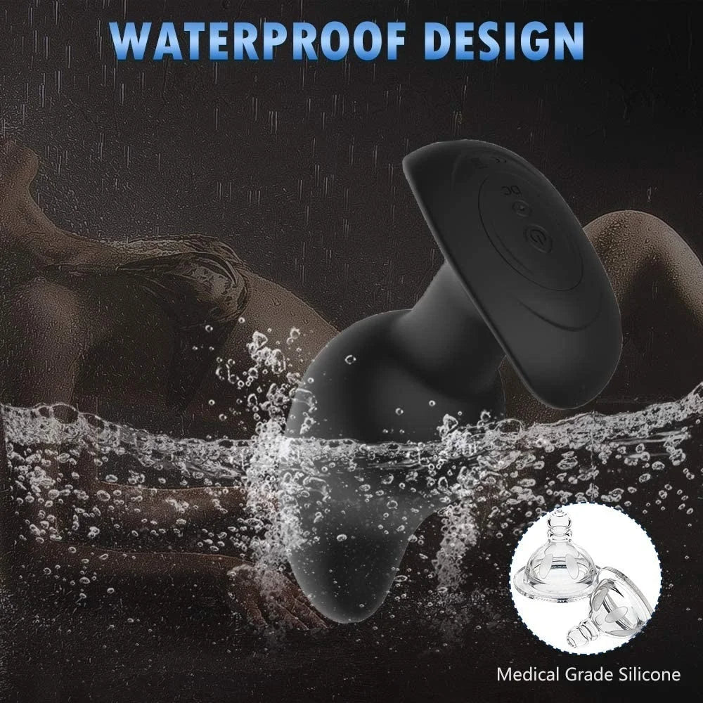 Anal Electric Shock Vibrator Prostate Massager Butt Plug