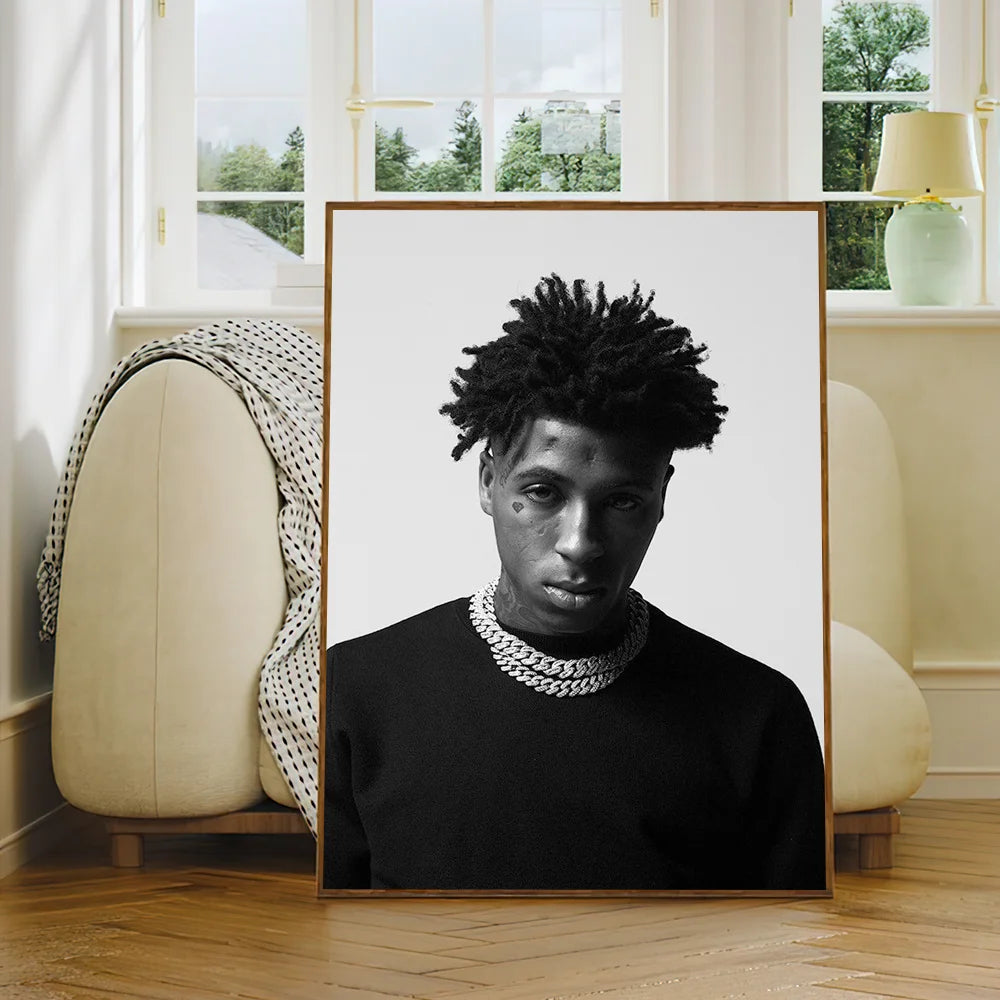 NBA Youngboy Poster Self Adhesive Wall Sticker Home Decor