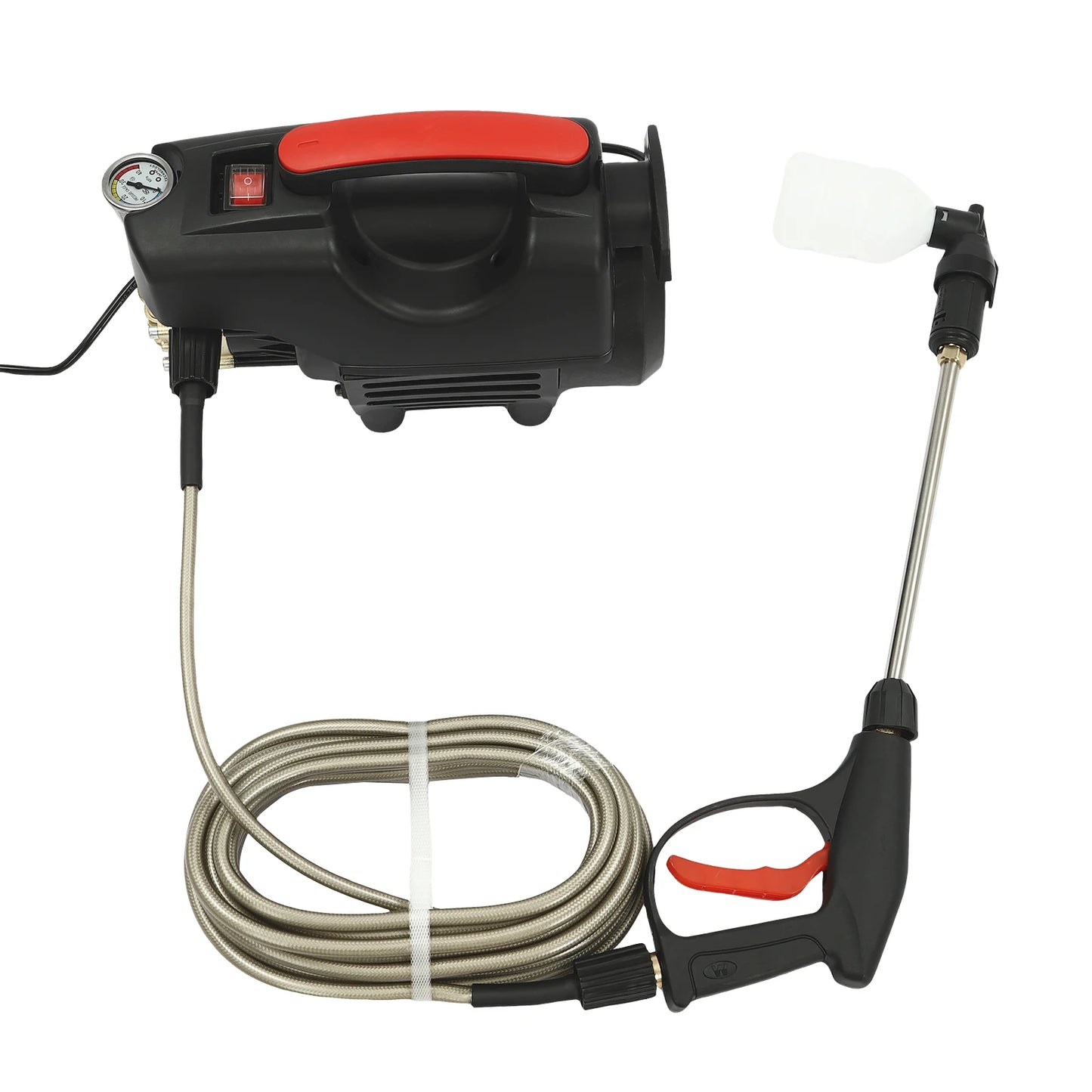 Electric High Pressure Washer with Accessories Brushless Aluminum Motor Cleaner for Car Patio and Garden