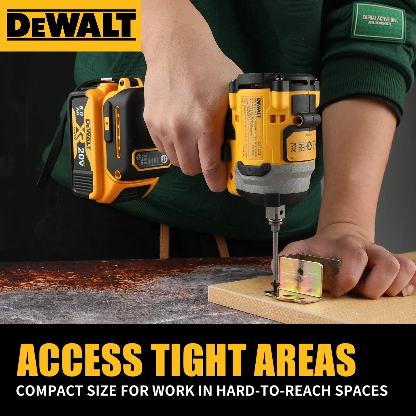 DeWalt DCF850 20V Lithium Ion Rechargeable Cordless Impact Wrench High Torque Power Tool