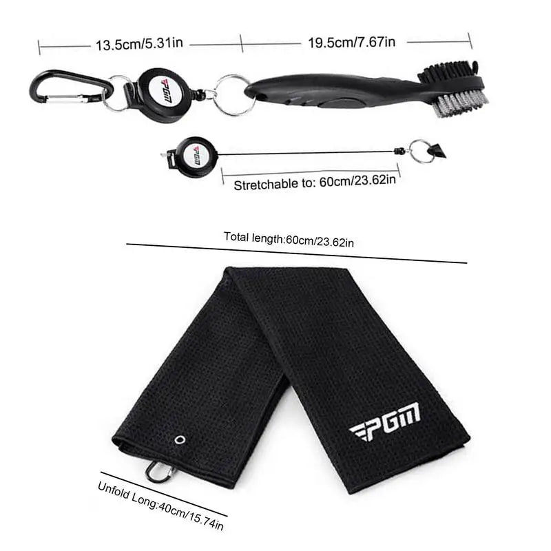 Golf Accessories Set Practical Portable Golfing Set Divot Repair Tool Golf Cleaning Kit Club Cleaning Brush for Men and Women