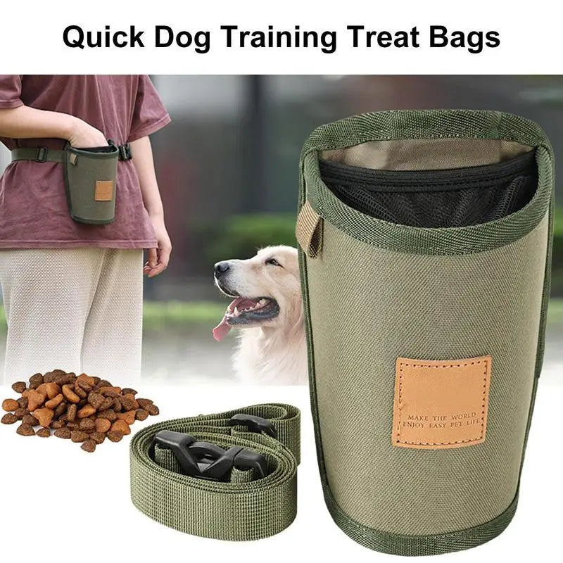 Portable Dog Treat Bag Large Capacity Waist Bag for Training