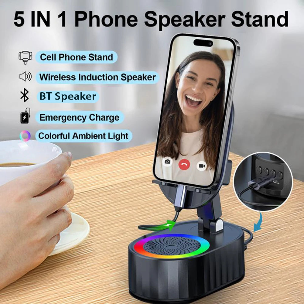 5 In 1 Bluetooth-Compatible Audios Power Banks Bracket