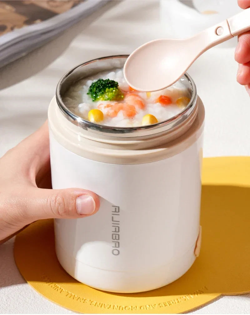 600ML USB Electric Heating Lunch Box Portable Food Warmer Stainless Steel Picnic Container 5V 12V 24V