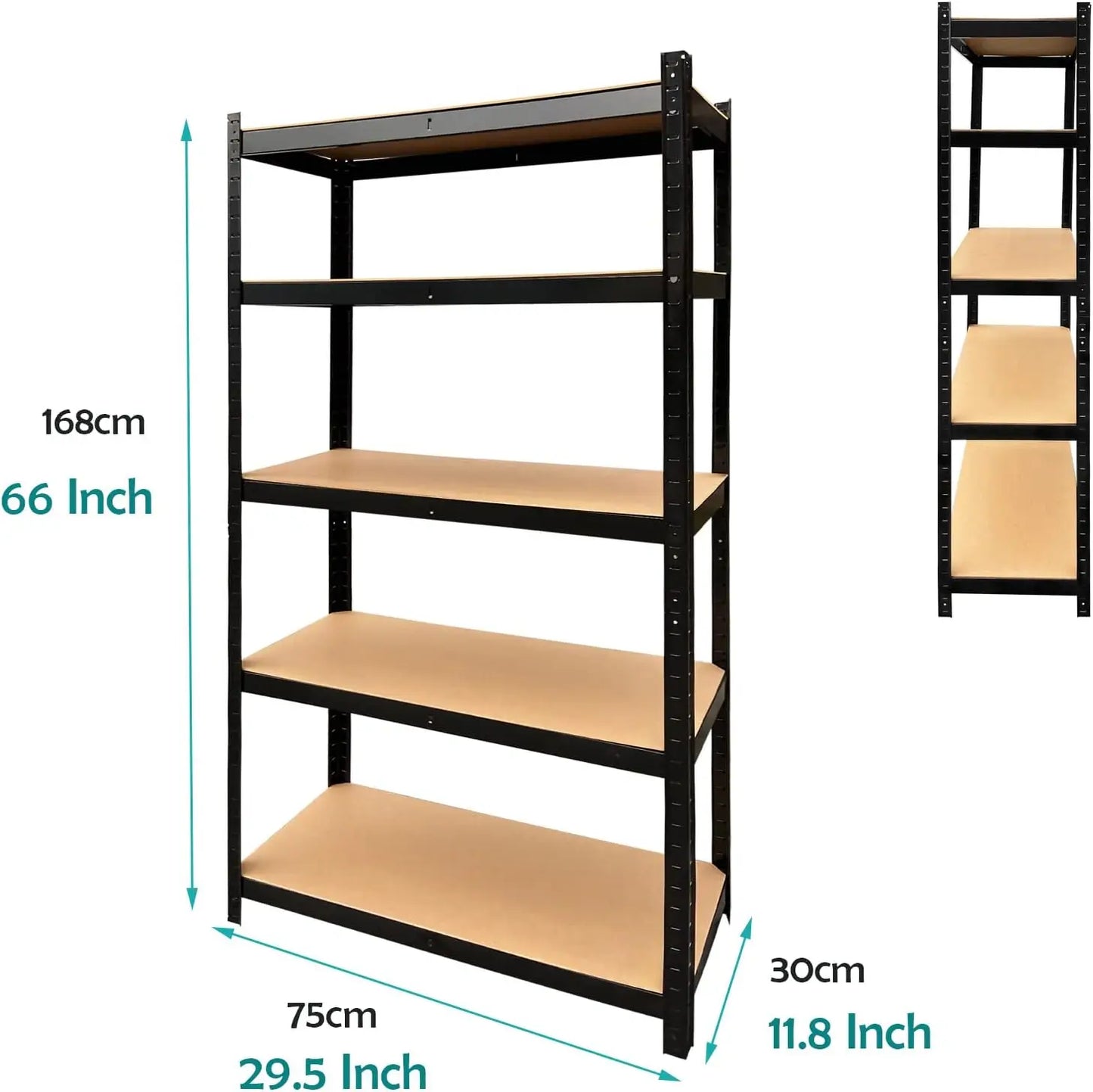 DayPlus Shelf 5 Tier Garage Shelving Heavy Duty Adjustable Storage