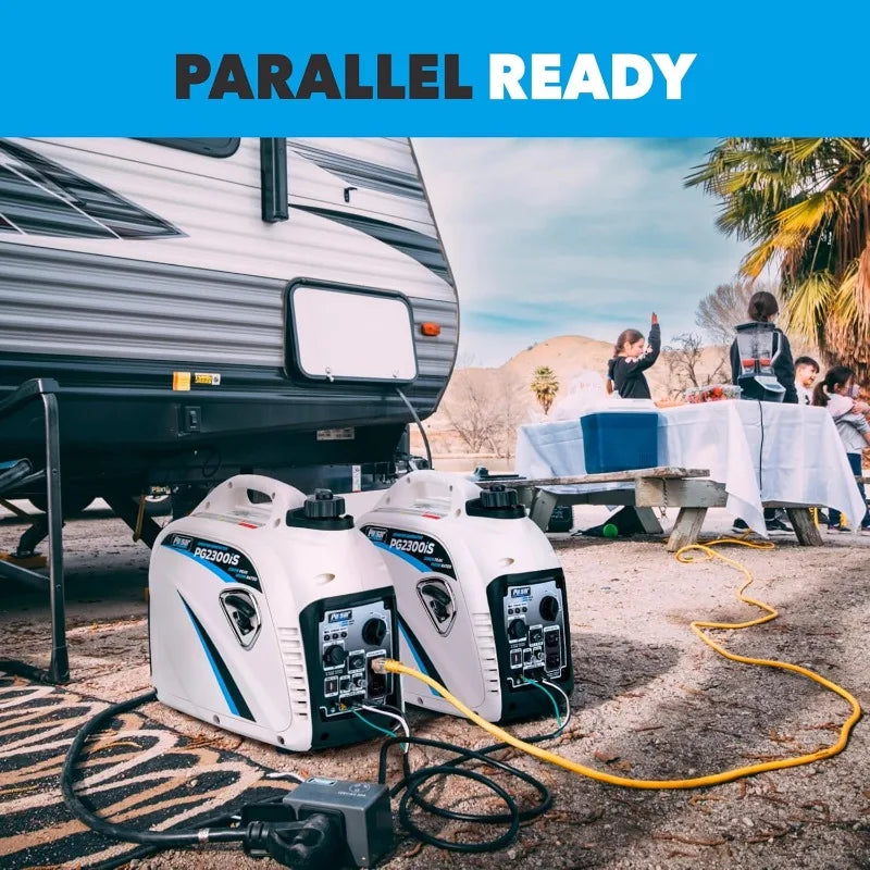 2300 Watt Portable Super Quiet Gas Powered Inverter Generator with USB Outlet and Parallel Capability CARB Compliant