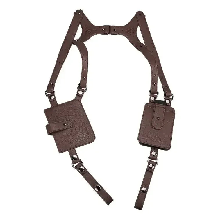 Portable Men Genuine Leather Anti Theft Hidden Underarm Bag Holster Phone Case Card Wallet Pocket Key Purse Travel Accessories
