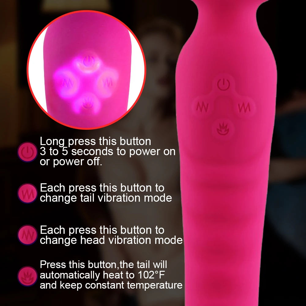AV Magic Wand Vibrator for Women G Spot Massager Silicone