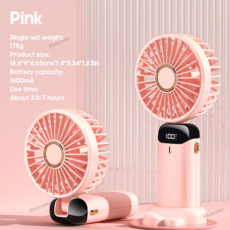 USB Handheld Mini Fan Foldable Portable Neck Hanging Fans
