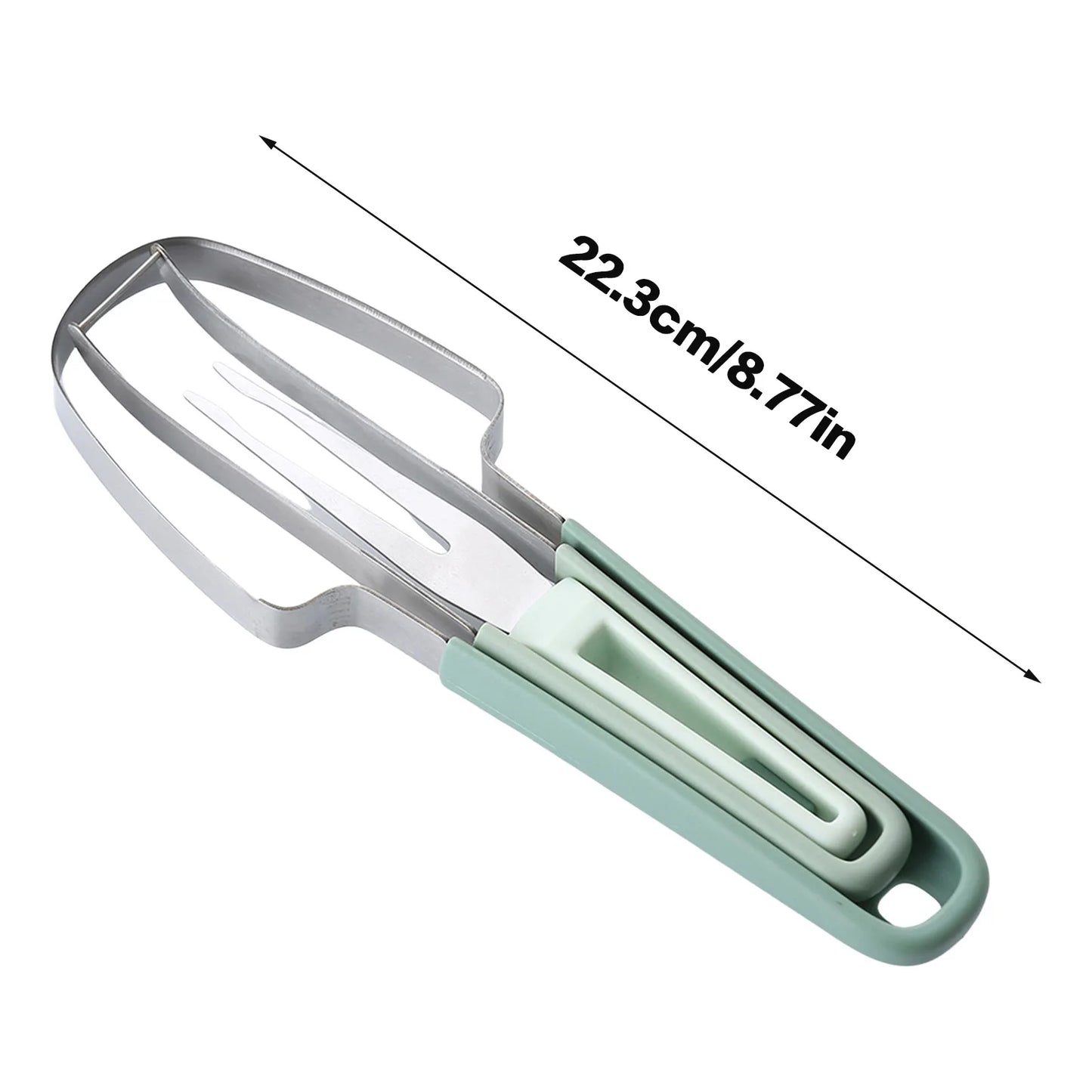 Watermelon Fork Slicer Cutter Stainless Steel Watermelon Popsicle Cutter for Camping Kitchen Gadgets