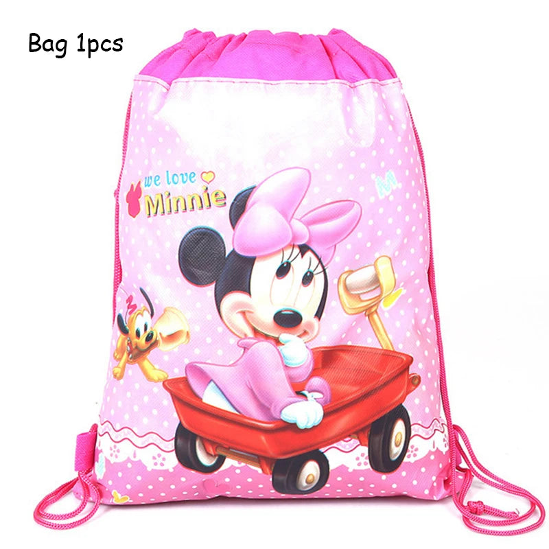 Minnie Mouse Birthday Party Decoration Girls Disposable Tableware Balloon Cups Plates Tablecloth Baby Shower Party Supplies