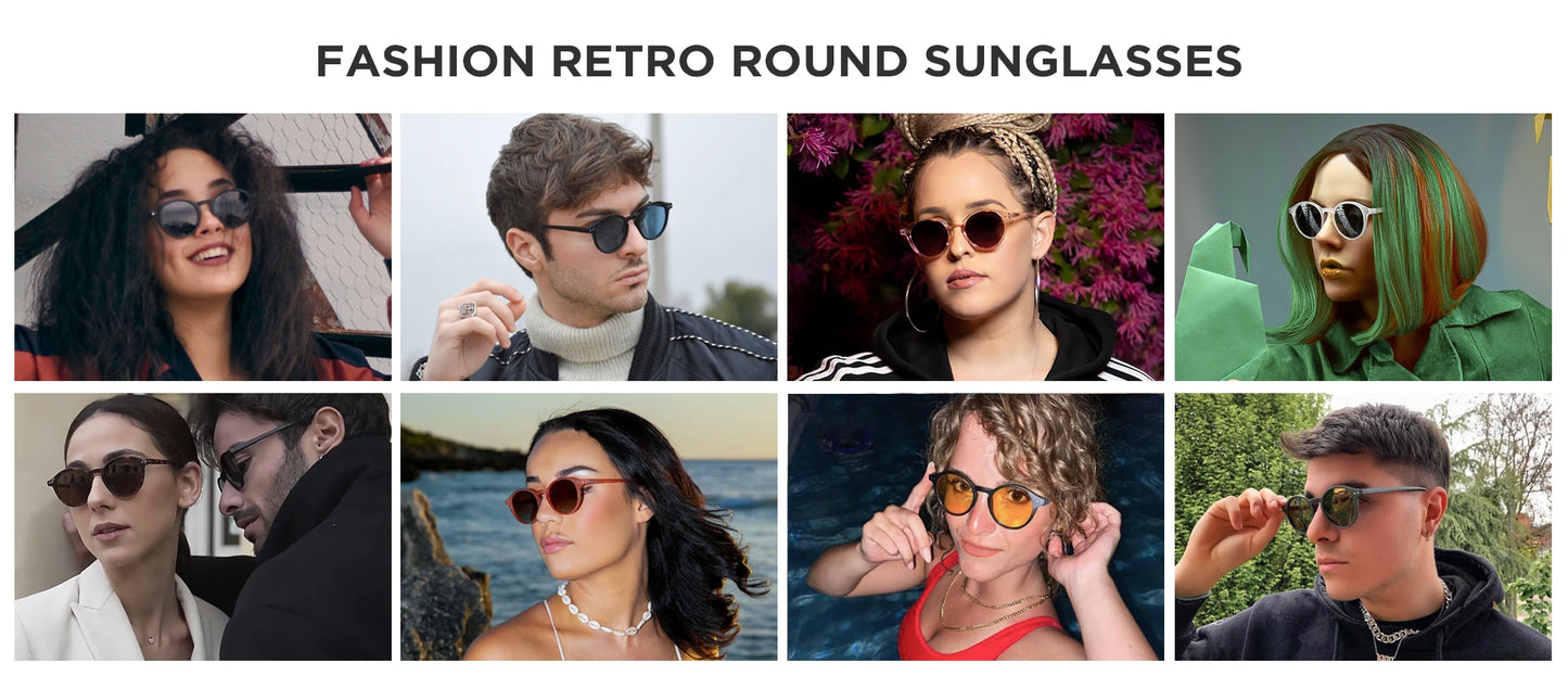 Zenottic Retro Circular Polarized Sunglasses S Size 2024 2025 for Men Women Vintage Small Round UV400 Goggles Shades