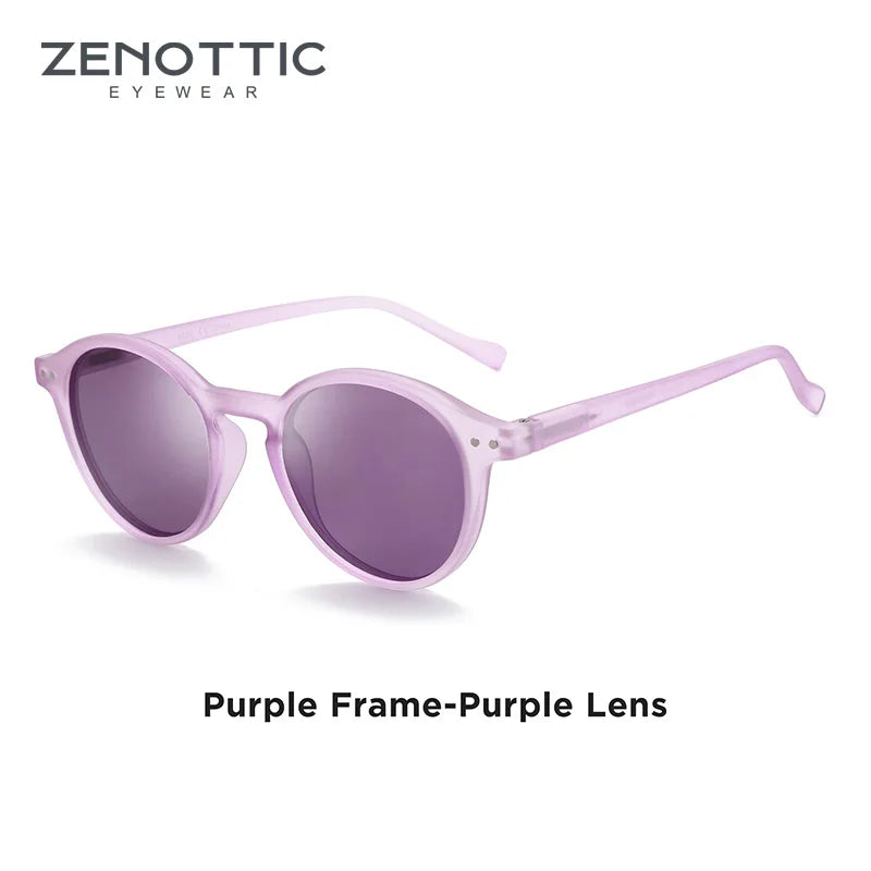 Zenottic Retro Circular Polarized Sunglasses S Size 2024 2025 for Men Women Vintage Small Round UV400 Goggles Shades