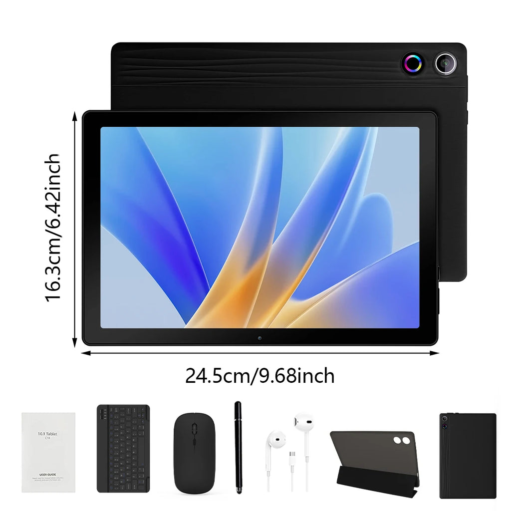 Android 15 Tablet 10 20GB 64GB Expandable to 1TB Widevine L1 GMS Stylus Case Set